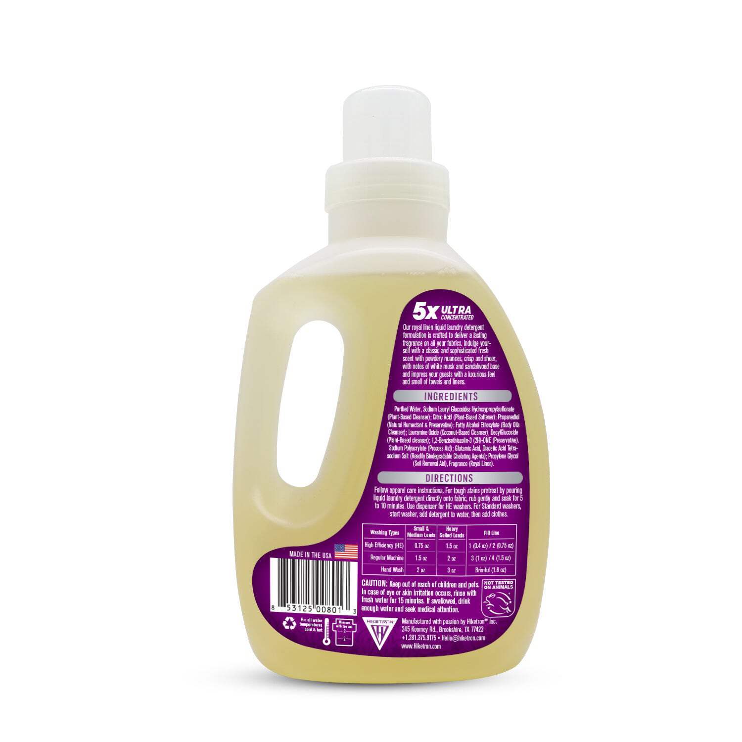 Hiketron Royal Linen Long Lasting Scented Liquid Laundry Detergent