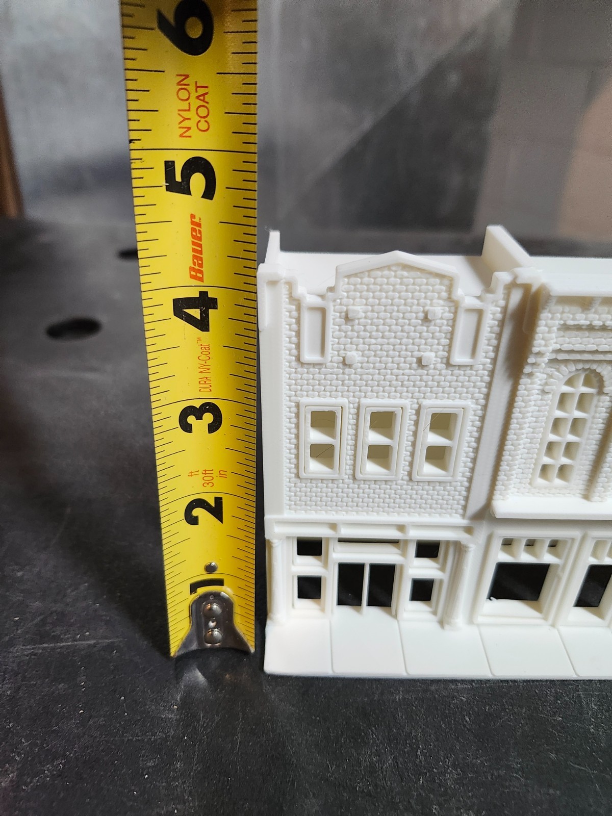 3D Printed Main Street #1 Background Flat Building Set. HO Scale