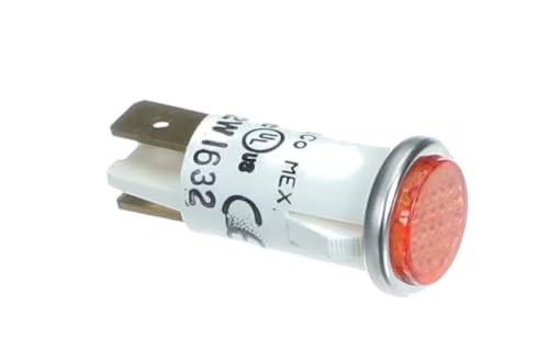 Fits Electro Freeze I632 28V 1.2W Indicator Light, Amber, 24 Volt
