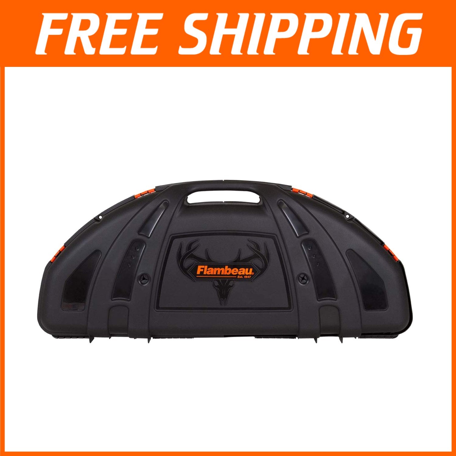 Rugged Outdoors Bow Storage Case with Hook & Loop Tie-down and Ergonomic Handle