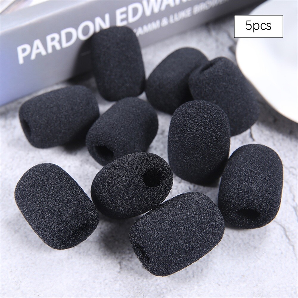 1 Set Small Foam Cover Mic Wind Covers Compatible With Most Headset Microphone