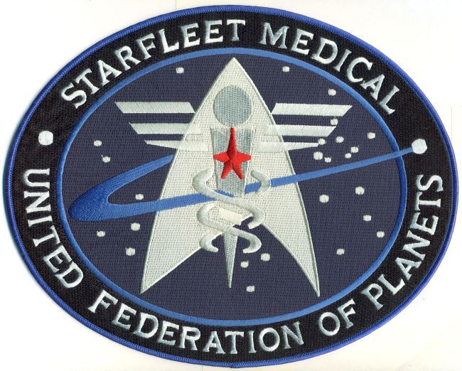 10 INCH STAR TREK UFP MEDICAL INSIGNIA PATCH - LGSTK37