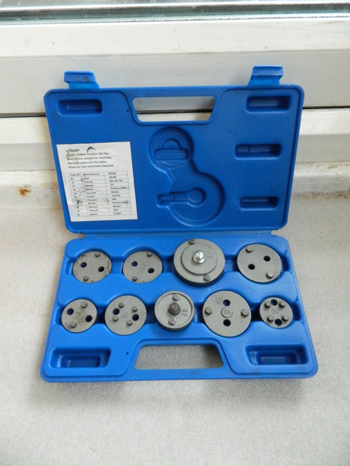 Blue-Point By Snap On BRAKE CALIPER Wind Back Additional Attachment Set LTS4397