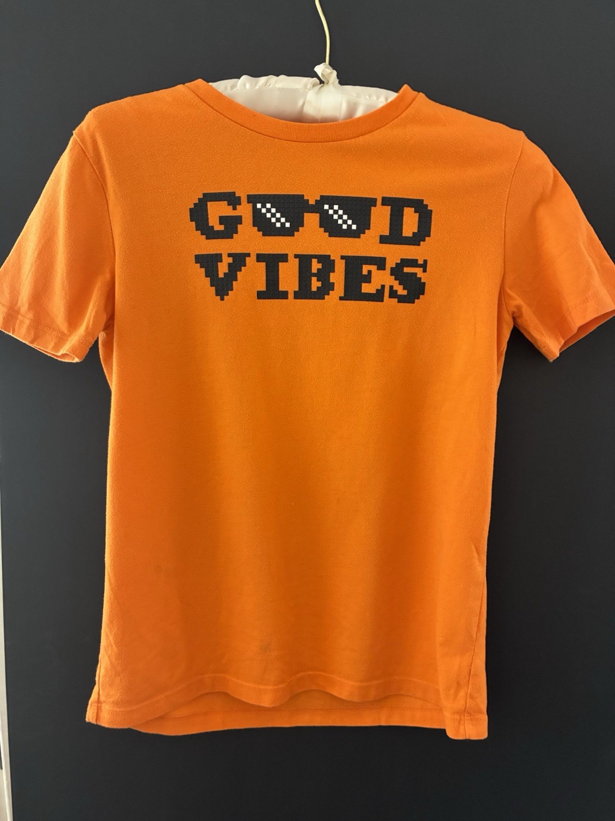 Old Navy Kids Gender-Neutral Graphic Short-Sleeve Tee Good Vibes Size L (10/12)