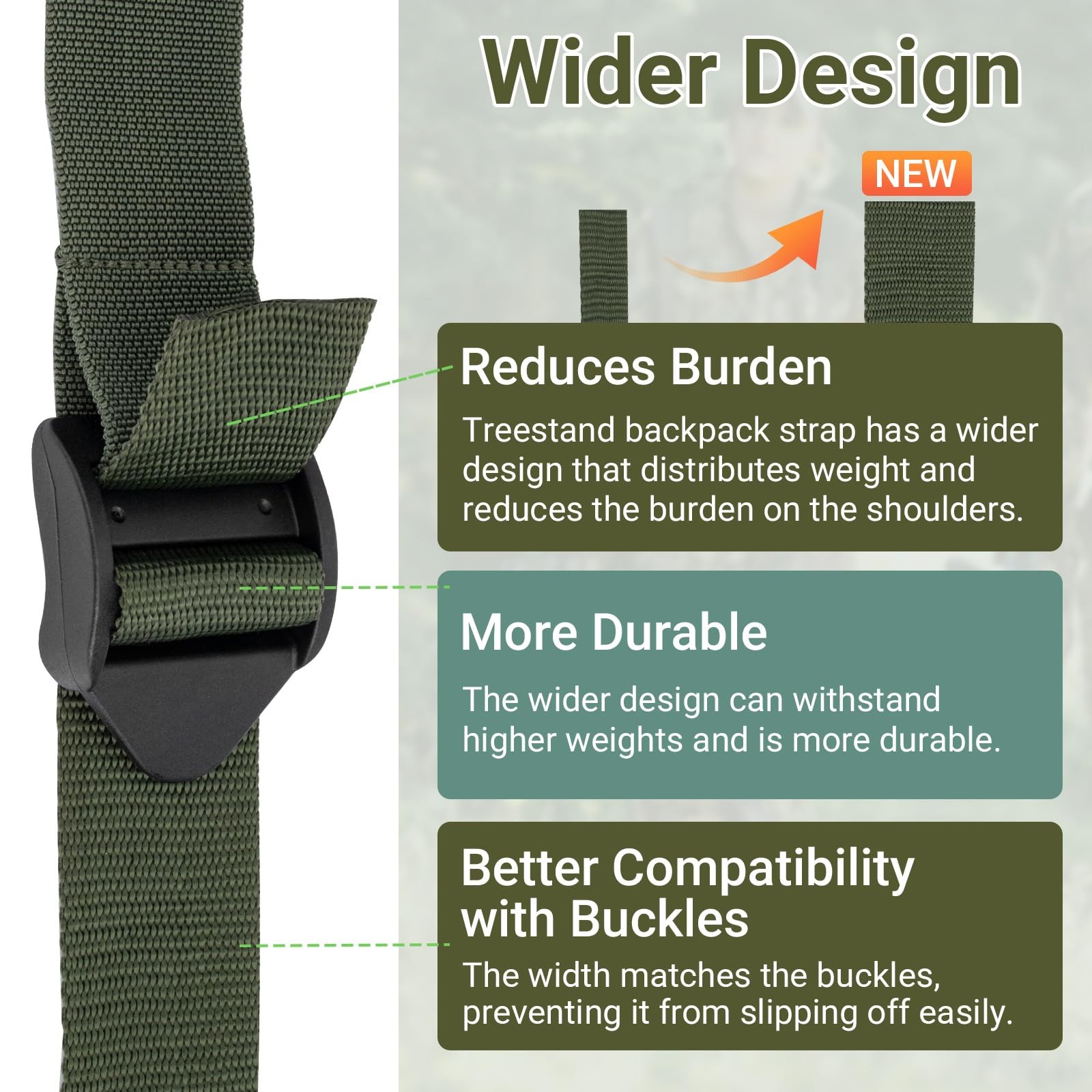 Climbing Tree Stand Backpack Tether Strap Bungee for Summit Viper Goliath Titian
