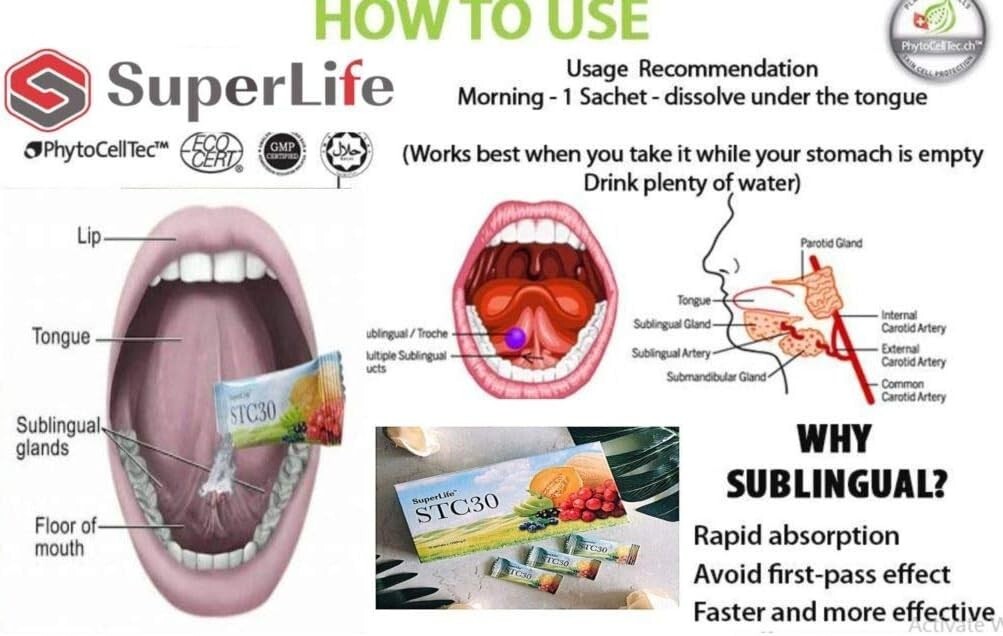2 Boxes Superlife STC30 Supplement Stemcell Activator Vitamins for Men and Women