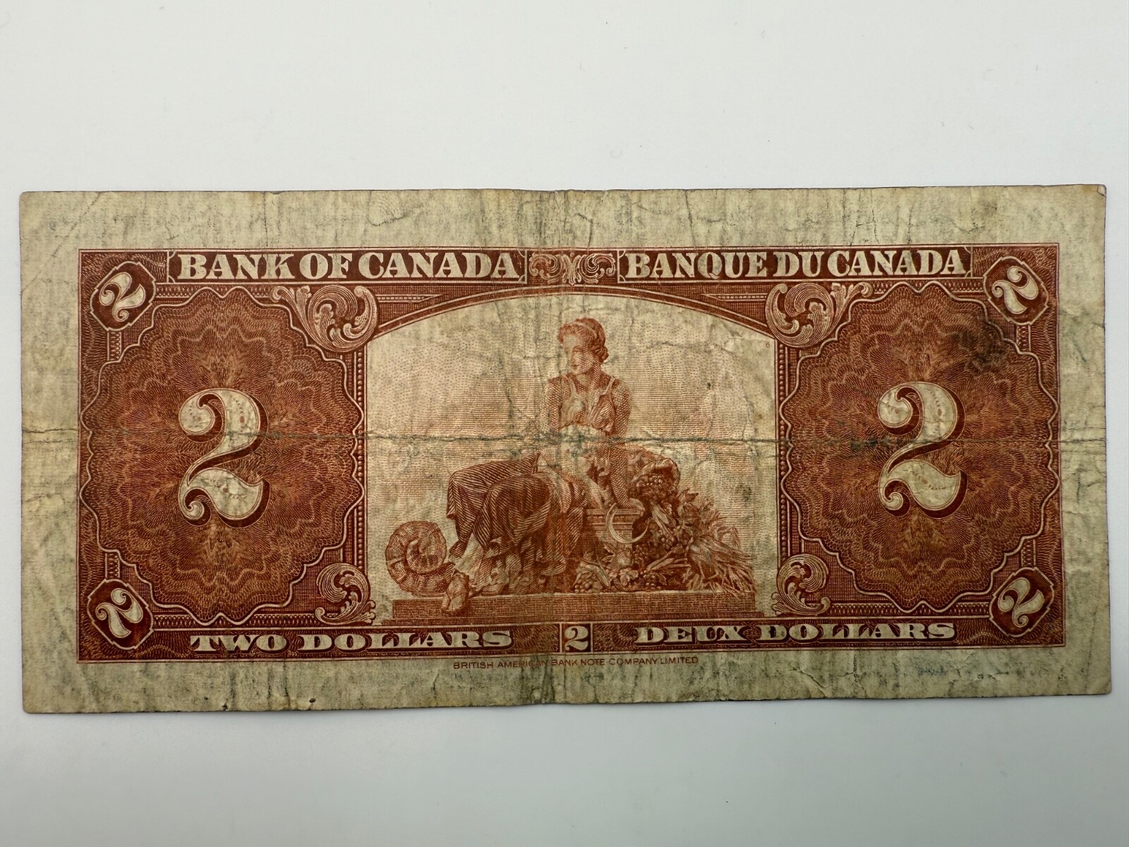 1937 Canada 2 dollar George VI P59b Banknote SPC740