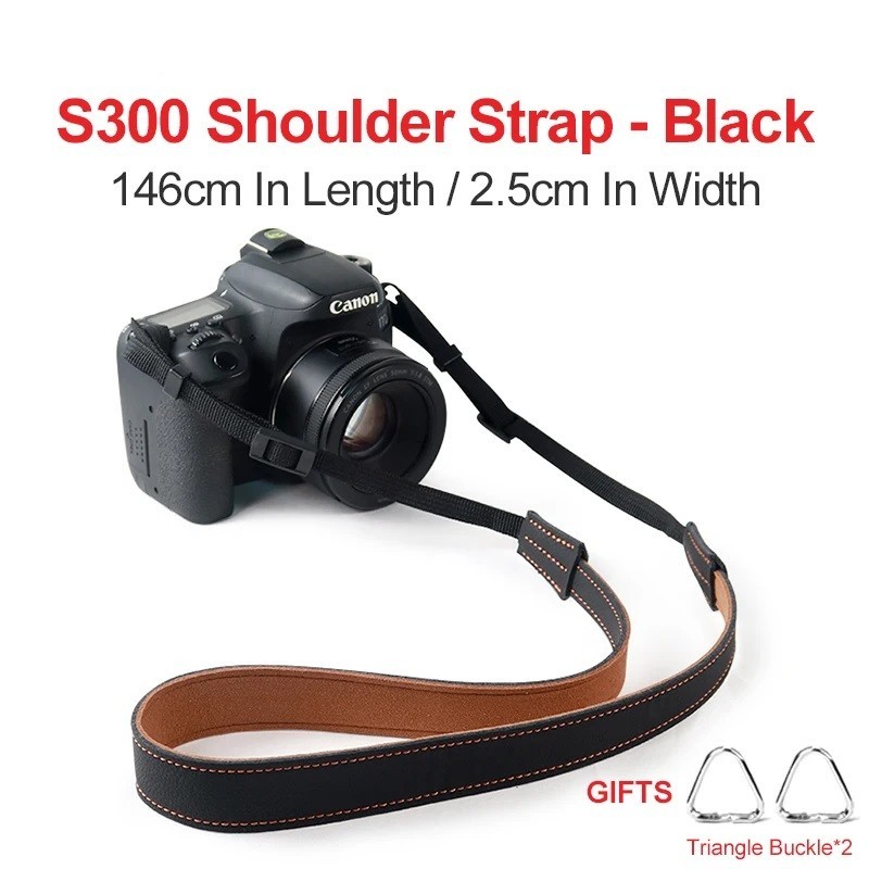 Leather Camera Shoulder Strap Retro Mirrorless DSLR SLR Universal Neck Style