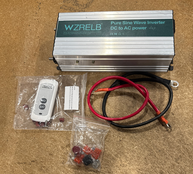 1200W 12V Pure Sine Wave Inverter 120V AC Off Grid With Remote Control