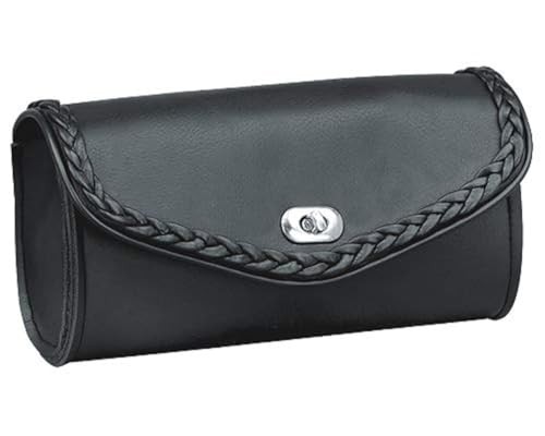 Motorcycle Windshield Bag with Braiding and Strong Closure - Twist Lock