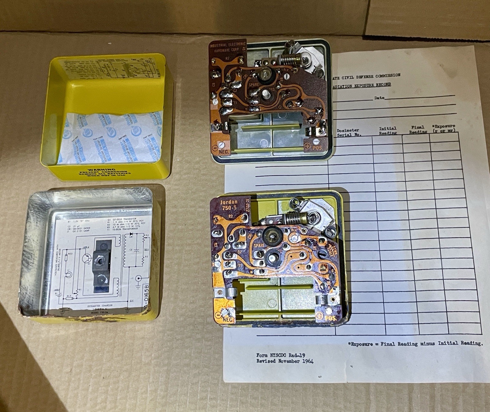 Shelter Radiation Detection Kit CD V777-1 Fallout Kit