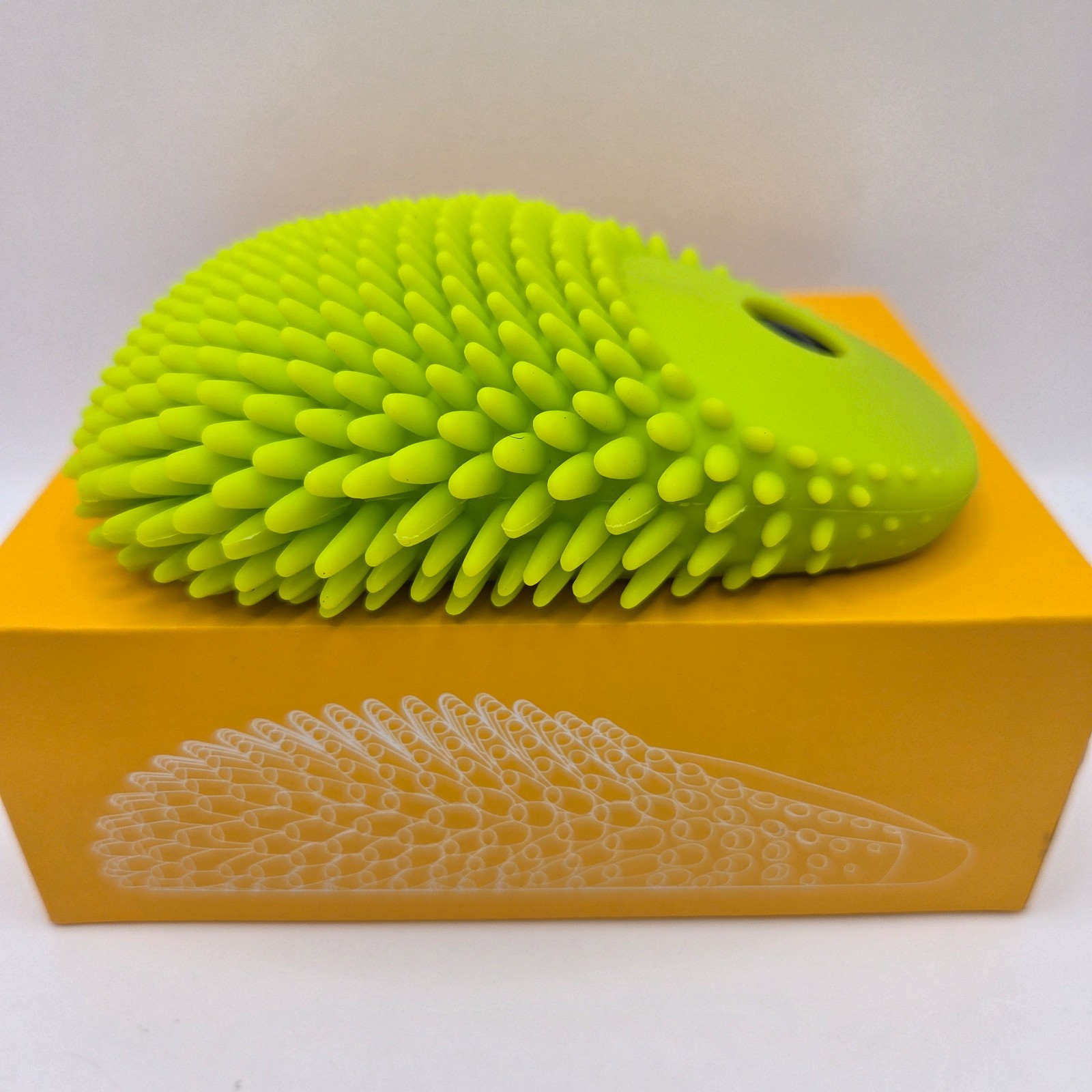 NEW HedgeHog Health Hoglet Wireless Optical Fidget Mouse Lime Green Tested Works