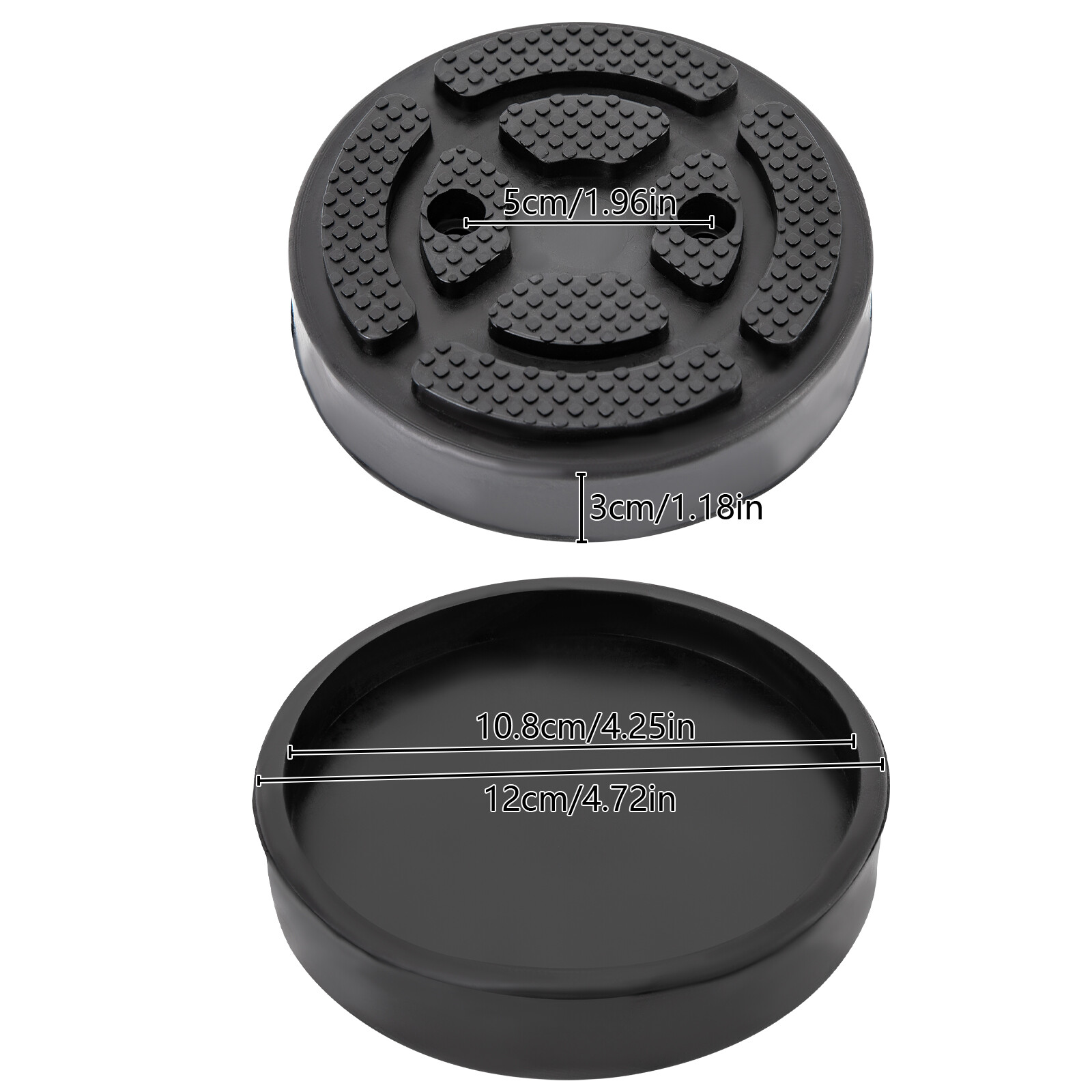 4Pcs Round Rubber Arm Pads Lift Pad Fit For Auto Lift Car Truck Hoist Heavy Duty