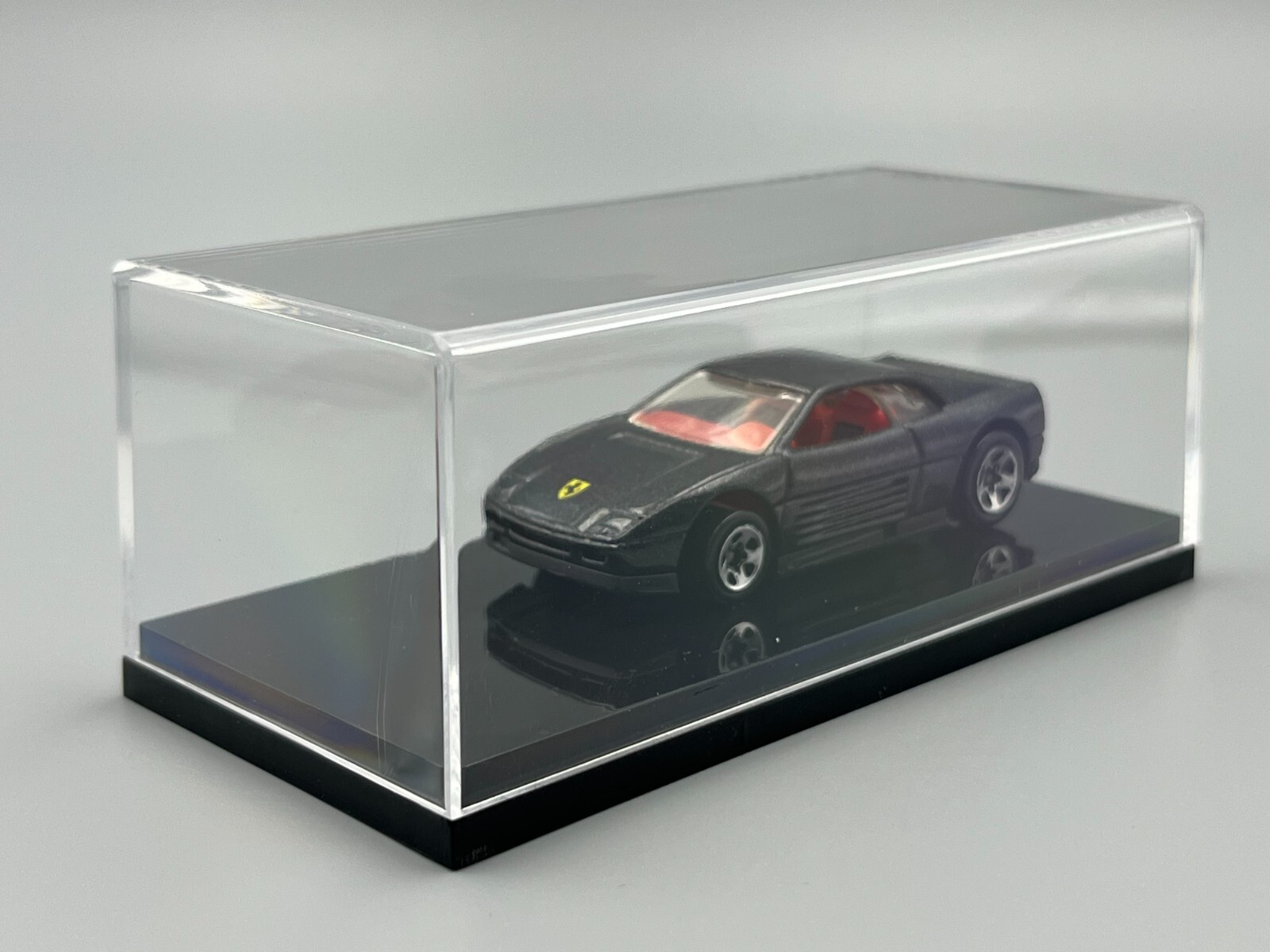 Quality Car Display Case Black Plastic Base 1/64 scale