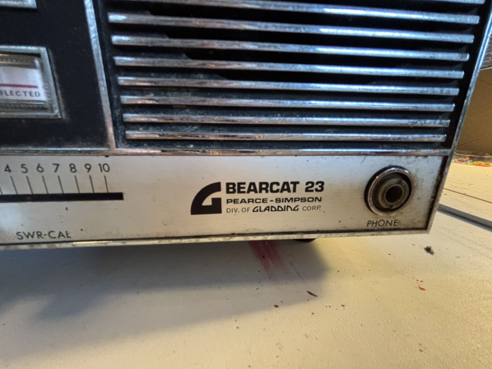 PEARCE SIMPSON BEARCAT 23 CHANNEL BASE CB RADIO