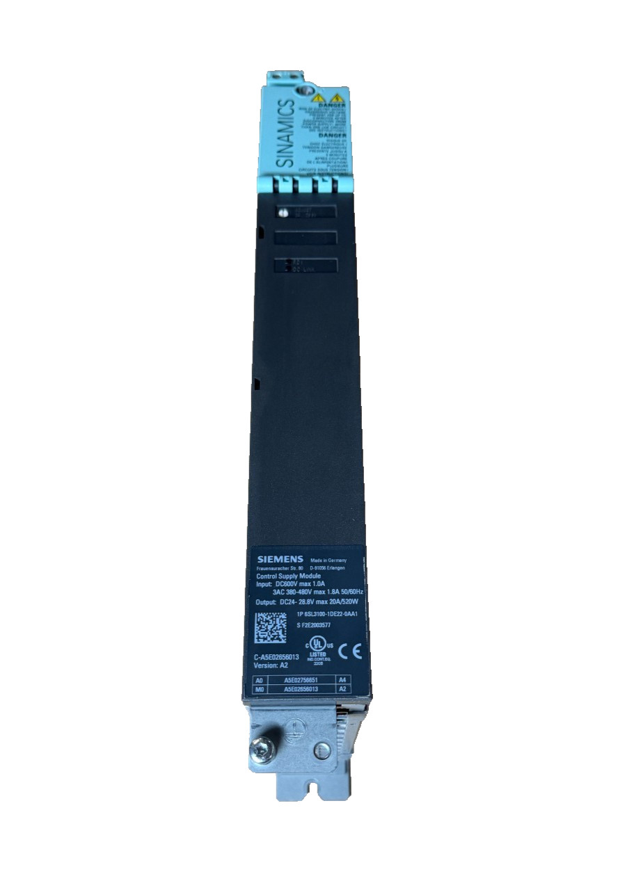 Siemens 6SL3100-1DE22-0AA1 Control Supply Module