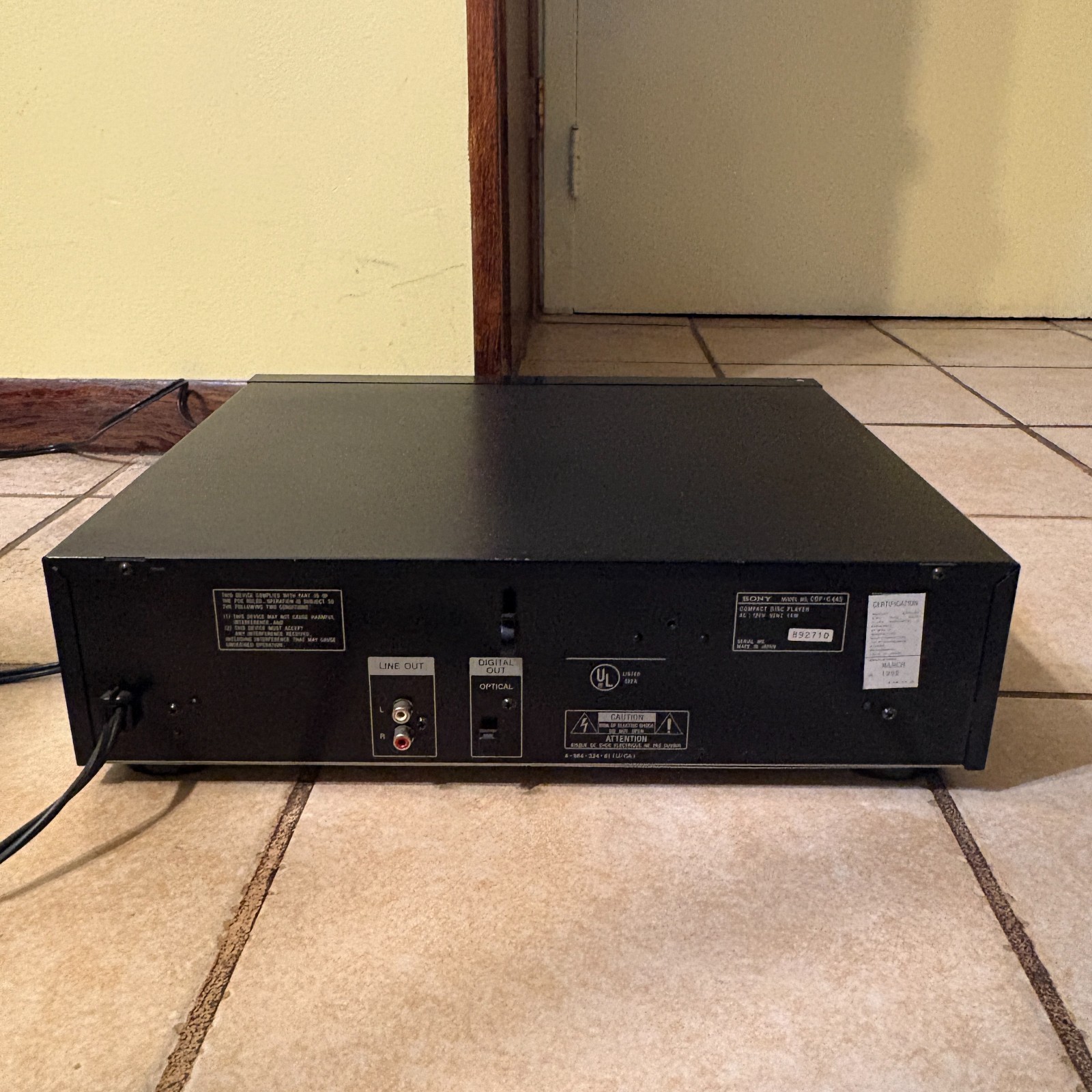 SONY CDP-C445 CD Player 5-Disc Changer