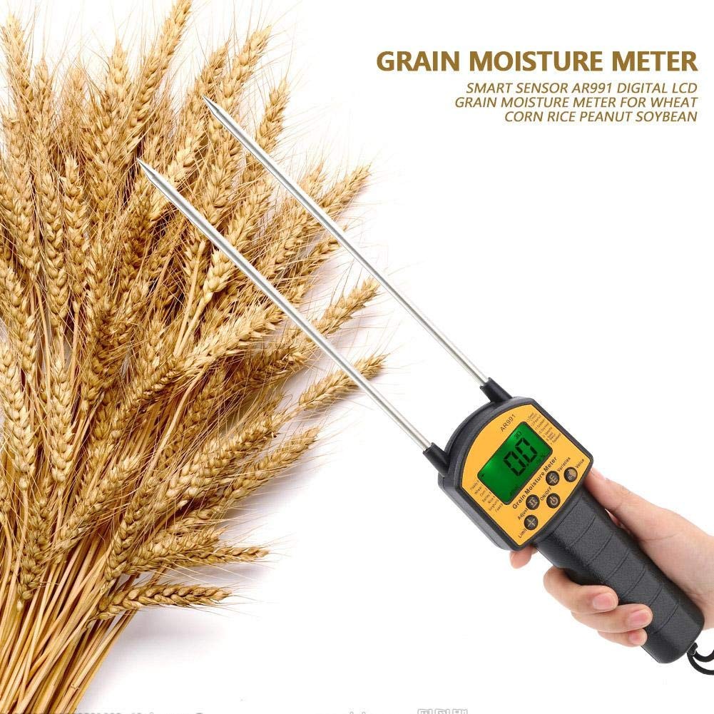 AR991 Digital LCD Grain Moisture Meter for Wheat Corn Rice Peanut Soybean
