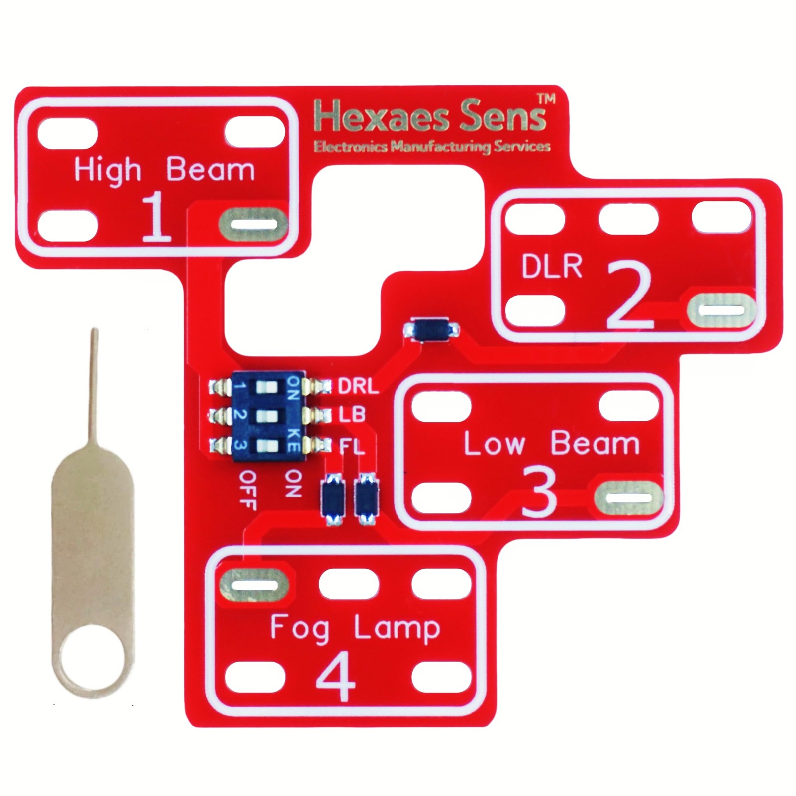 Hexaes Sens Customizable 6 high Mod ＆ 8 for 2003-2007 Chevy 1-Red