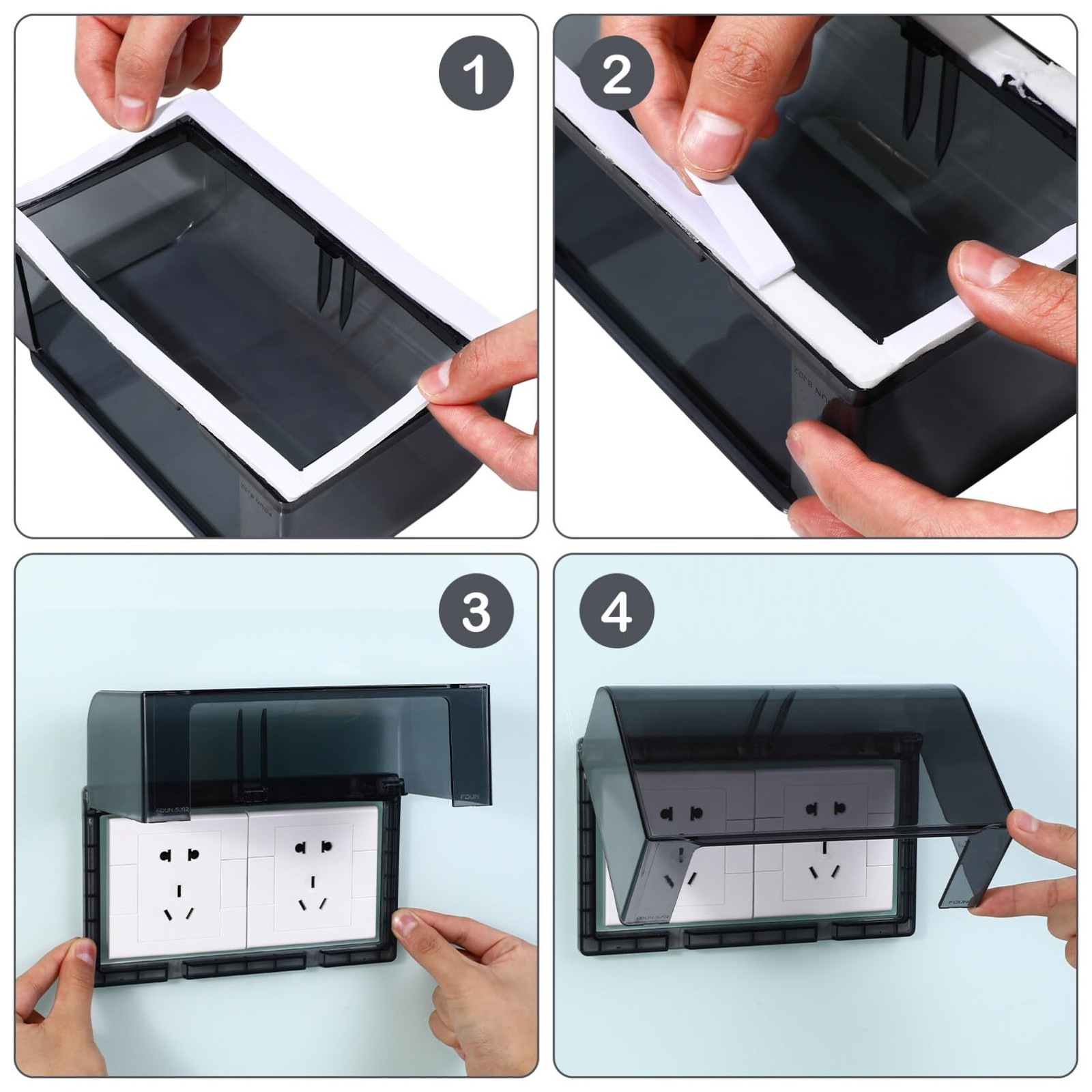 Outlet Cover Outdoor Plug Box Guard Case Protector Double-Position Thickened ...