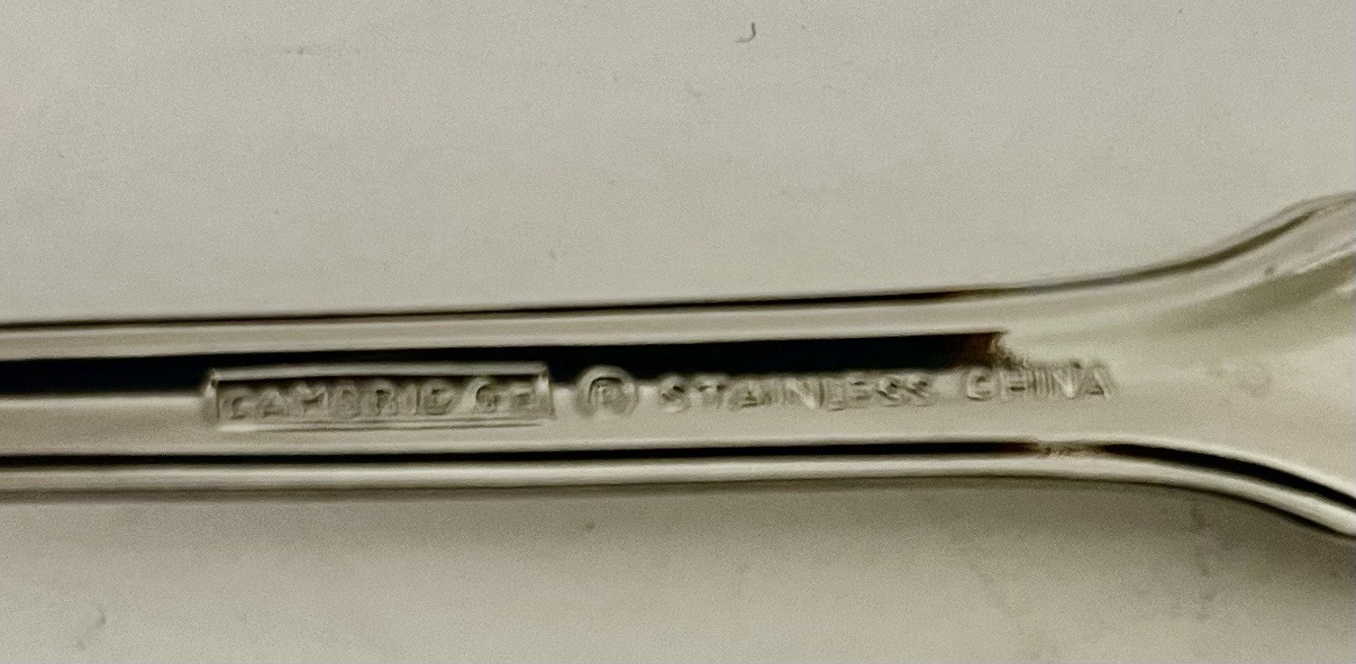 Cambridge Stainless Steel Shell Flatware 7 Piece Place Setting