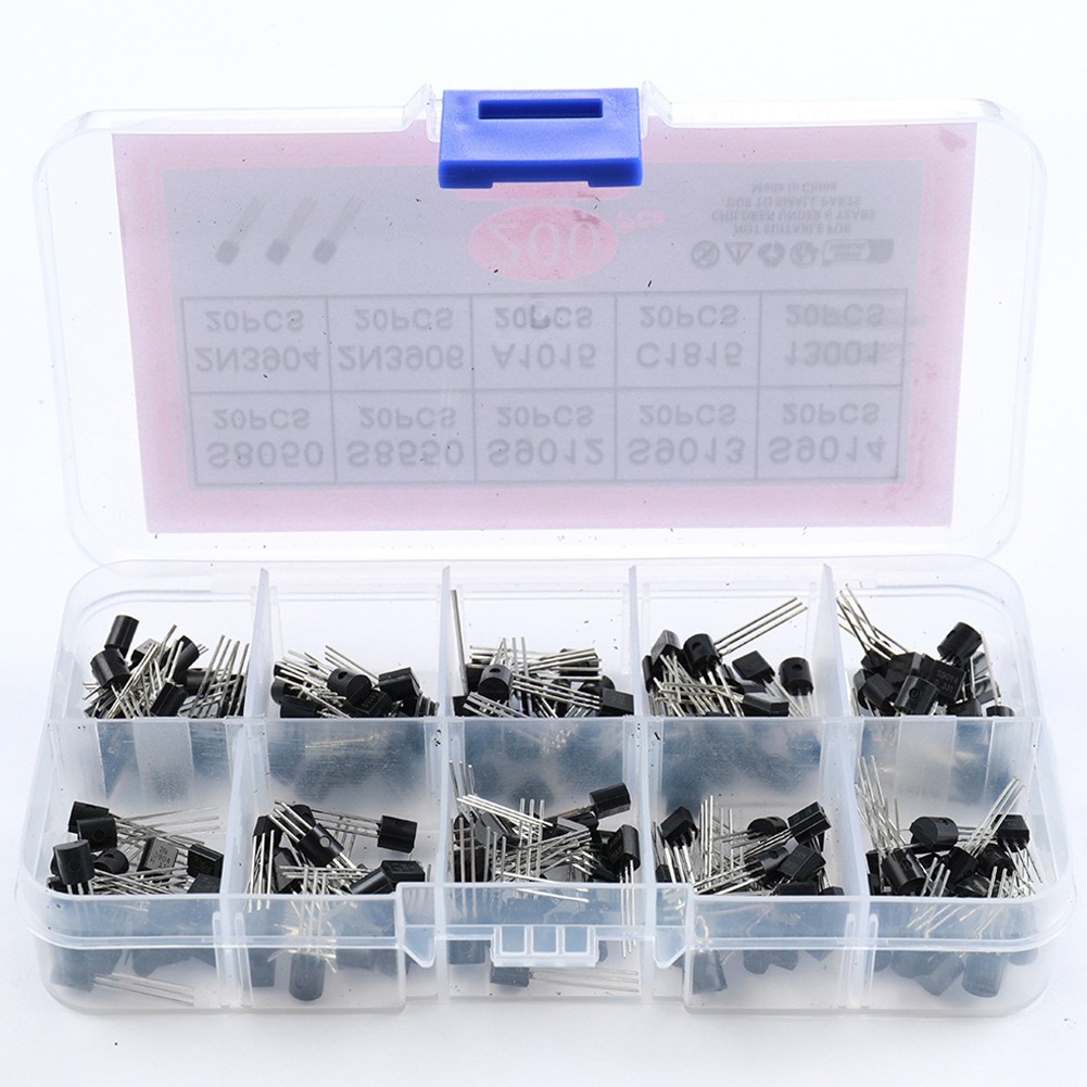 200PCS TO92 Transistors 10 Different Types 20PCS Each for Electronics DIY Work