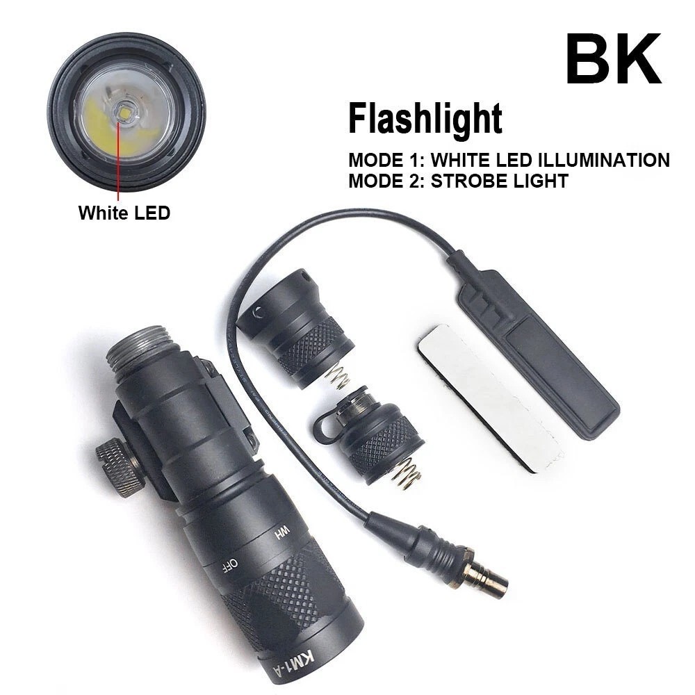 for M300V Tactical Flashlight Strobe Light W/ Pressure Switch Picatinny Rail Mou