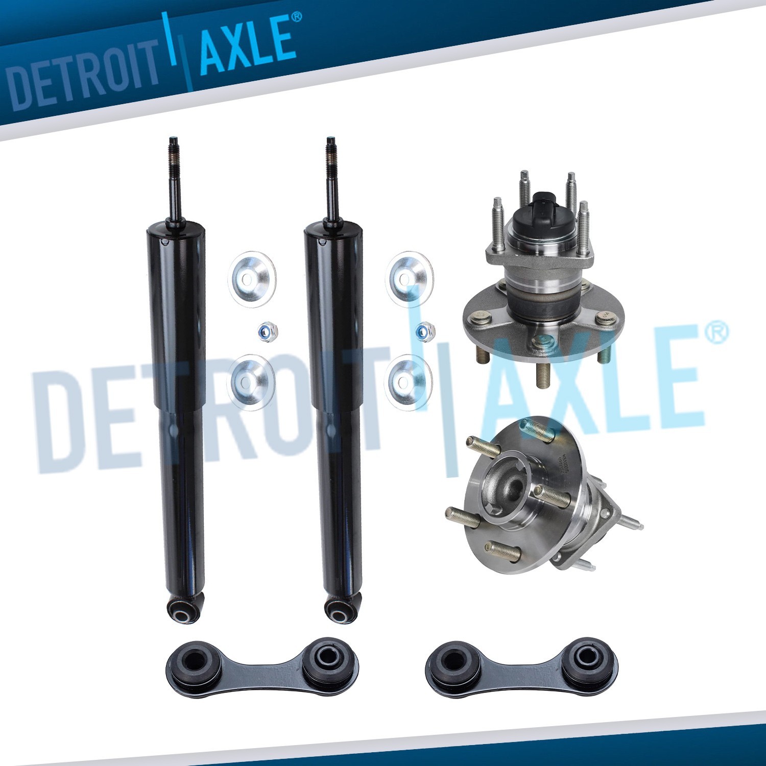 Rear Shocks Absorbers Wheel Bearing Hub Sway Bars for Malibu Maxx G6 Aura w/ ABS