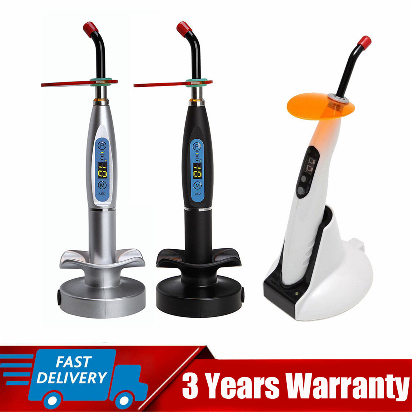 Dental 5W Wireless LED Curing Light 1400mw LED-B Lamp Woodpecker Type Chargable