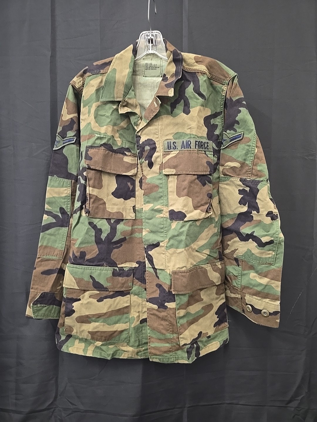 Salty USGI Coat Combat Woodland Pattern Small Long