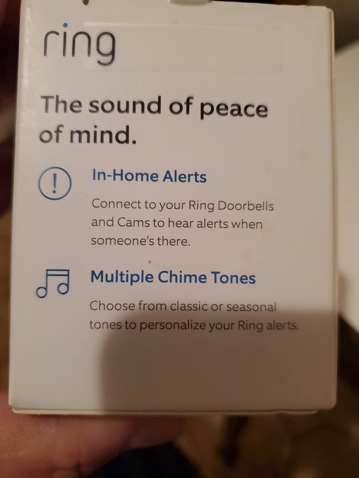 Ring Chime Plug in Chime for Ring Devices White