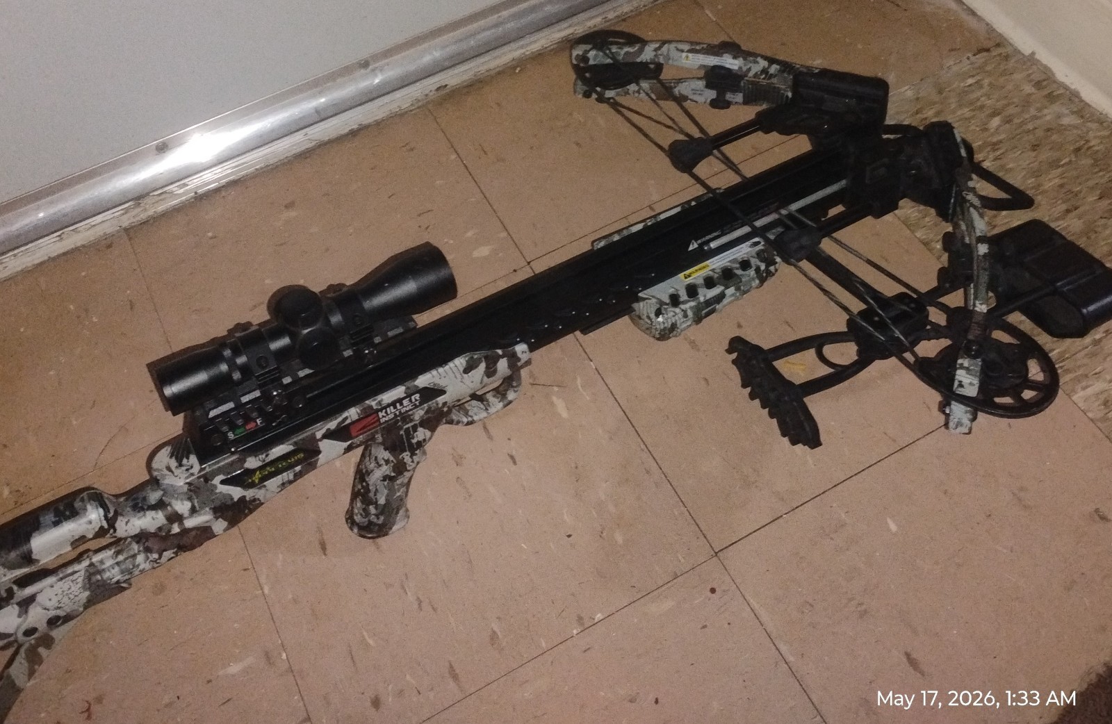 Killer Instinct Ripper 415 Crossbow Camo with Scope 200lbs Draw 415fps Aluminum