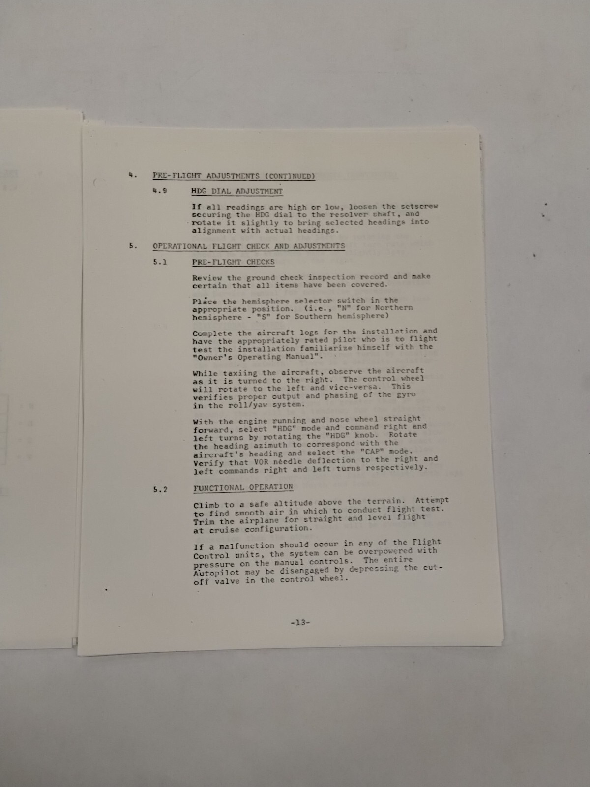 Brittain Industries Mooney Navigation Coupler Operation & Service Instructions