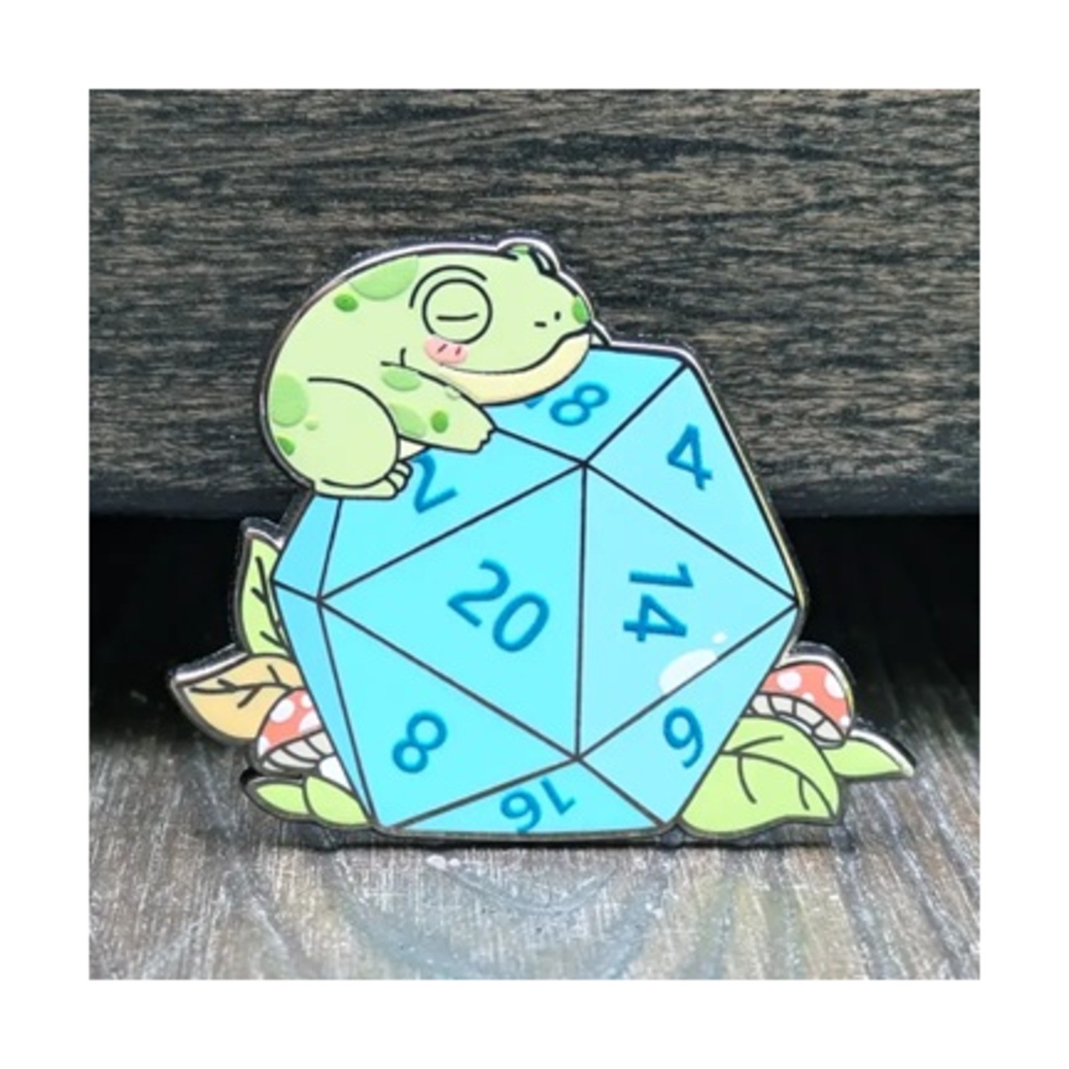 Mimic Gaming Pins Frog On D20 Pin New