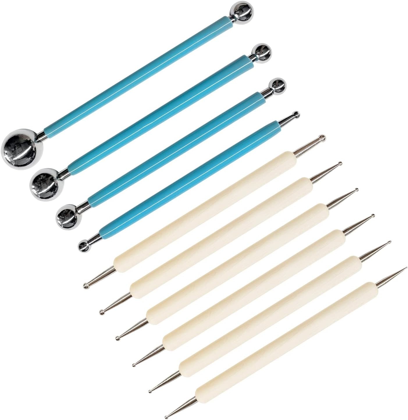 10Pcs Dotting Tools, Ball End Dot Art Tools for Rock Painting, Pottery Clay...