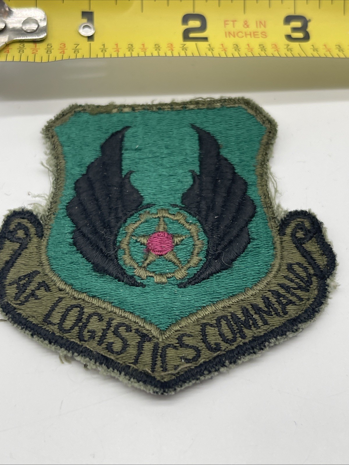 U.S. Military USAF AF Logistics Command Patch Insignia Cut Edge Subdued Sew On