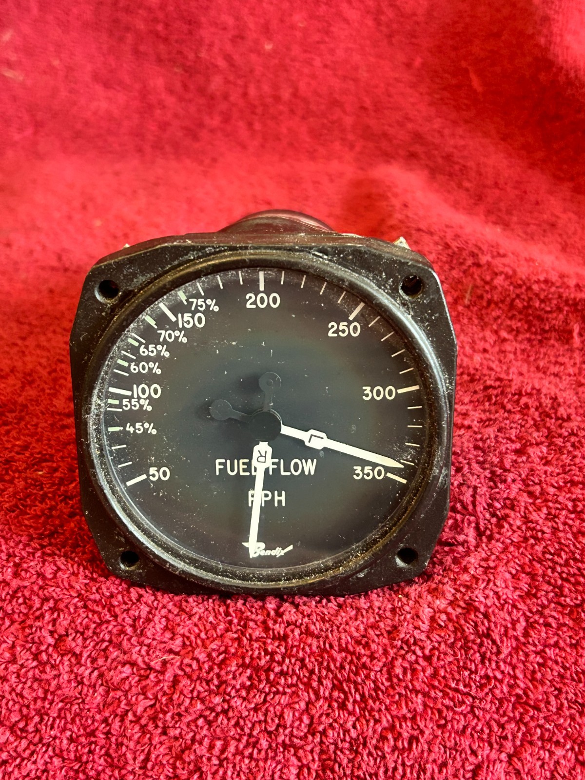 BENDIX FUEL FLOW INDICATOR P/N 37115-20A-12-B1