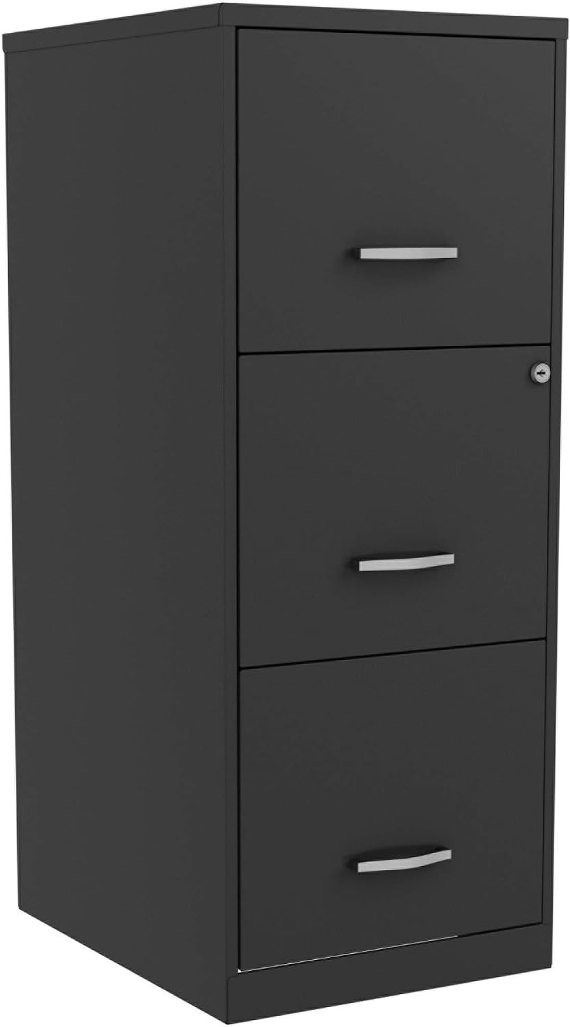 NuSparc 3 Drawer Locking Filing Cabinet Pre-Assembled Steel Construction