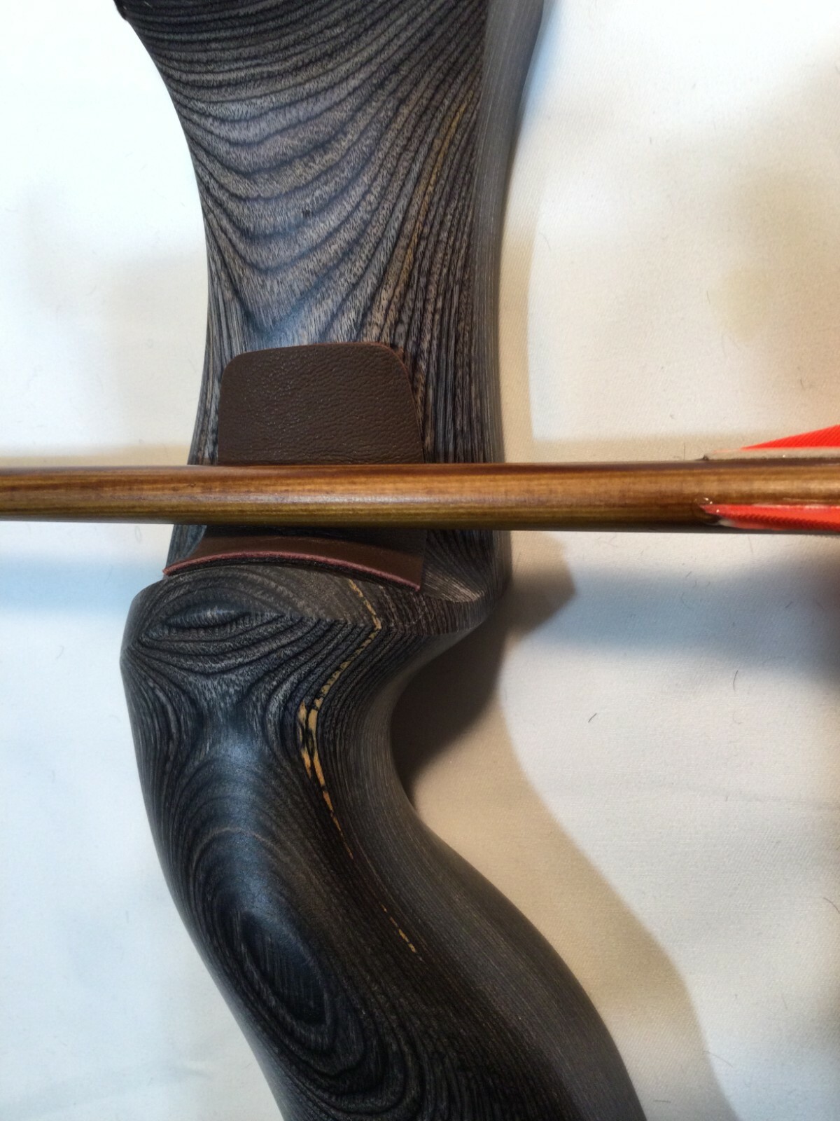 3 PC BROWN LEATHER ARROW RESTS - ADHESIVE Traditional Archery RECURVE BOW #LSP