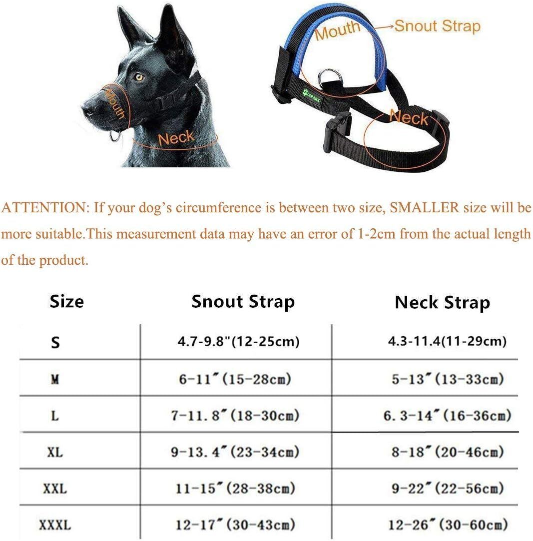 Bozal De Nailon Para Perros Pequenos, Medianos Y Grandes Que Evitan Morder Y...