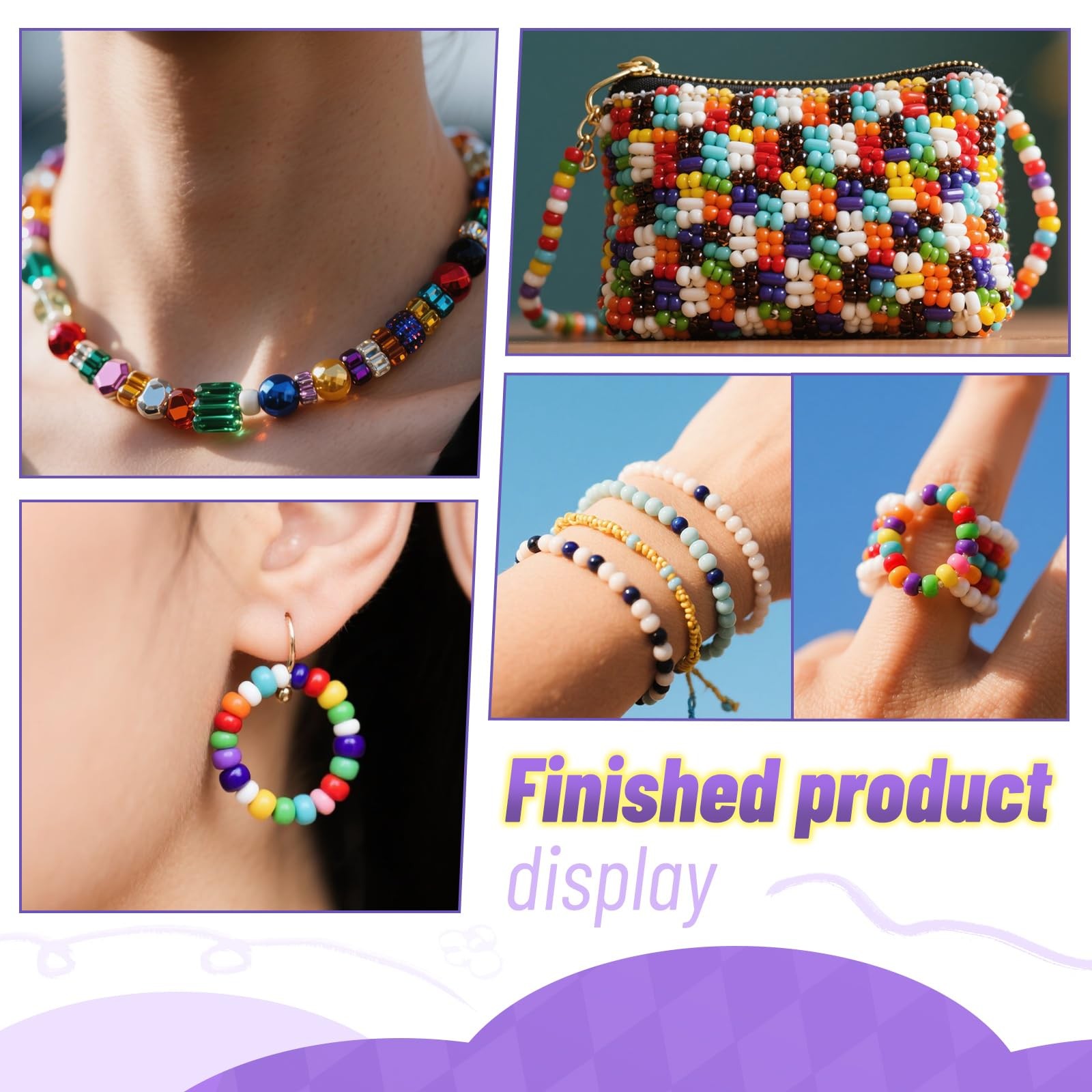 6 Sizes Stretchy Bracelet String, Bead String for Bracelet Making