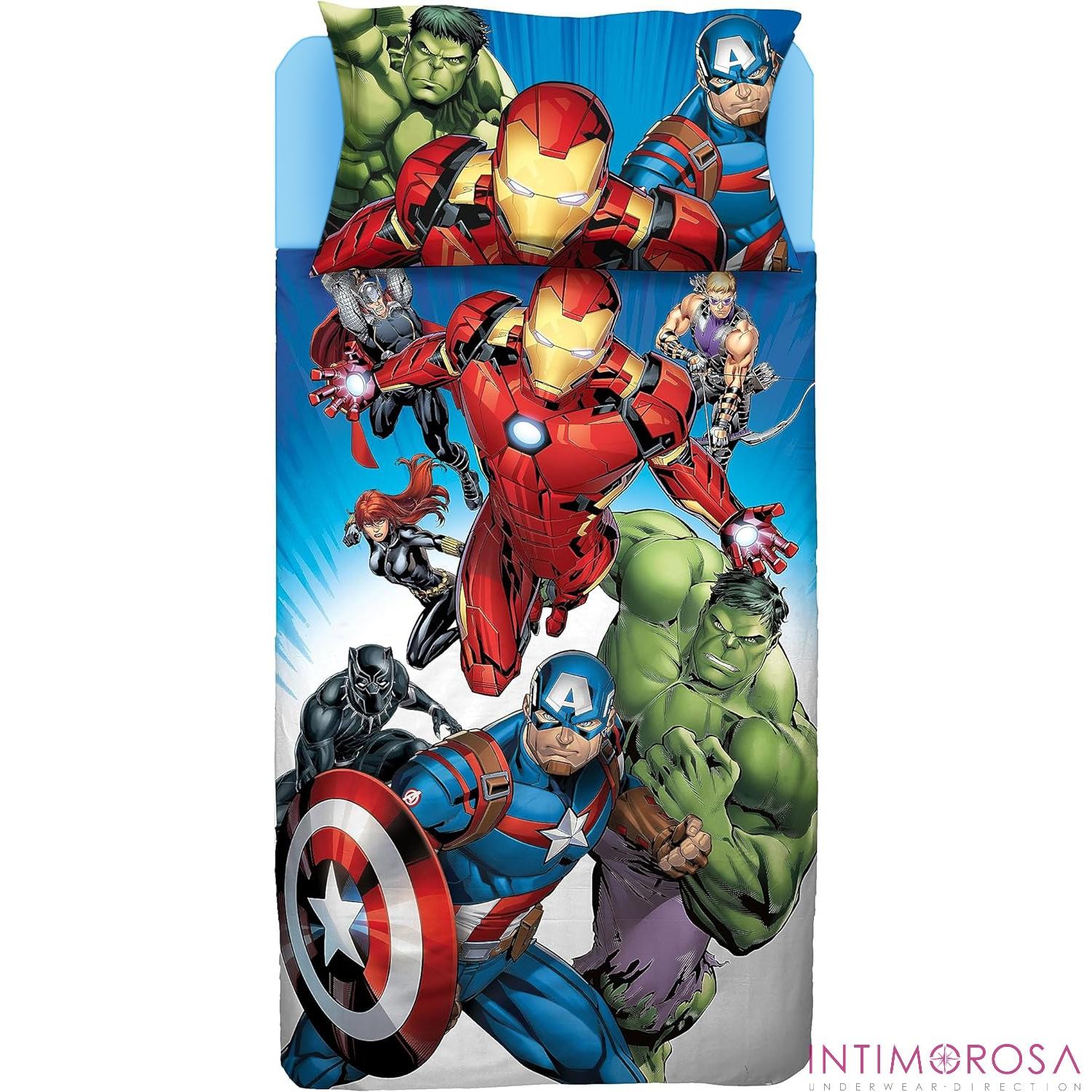 Avengers Poster Single Bed Pillowcase + Corner Bottom + Sheet U...