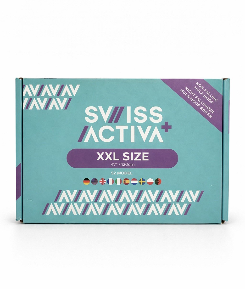 Swiss Activa+ Smart Hula Hoop S2 Infinity Hoop Weight Loss Size XXL 24-44” Waist