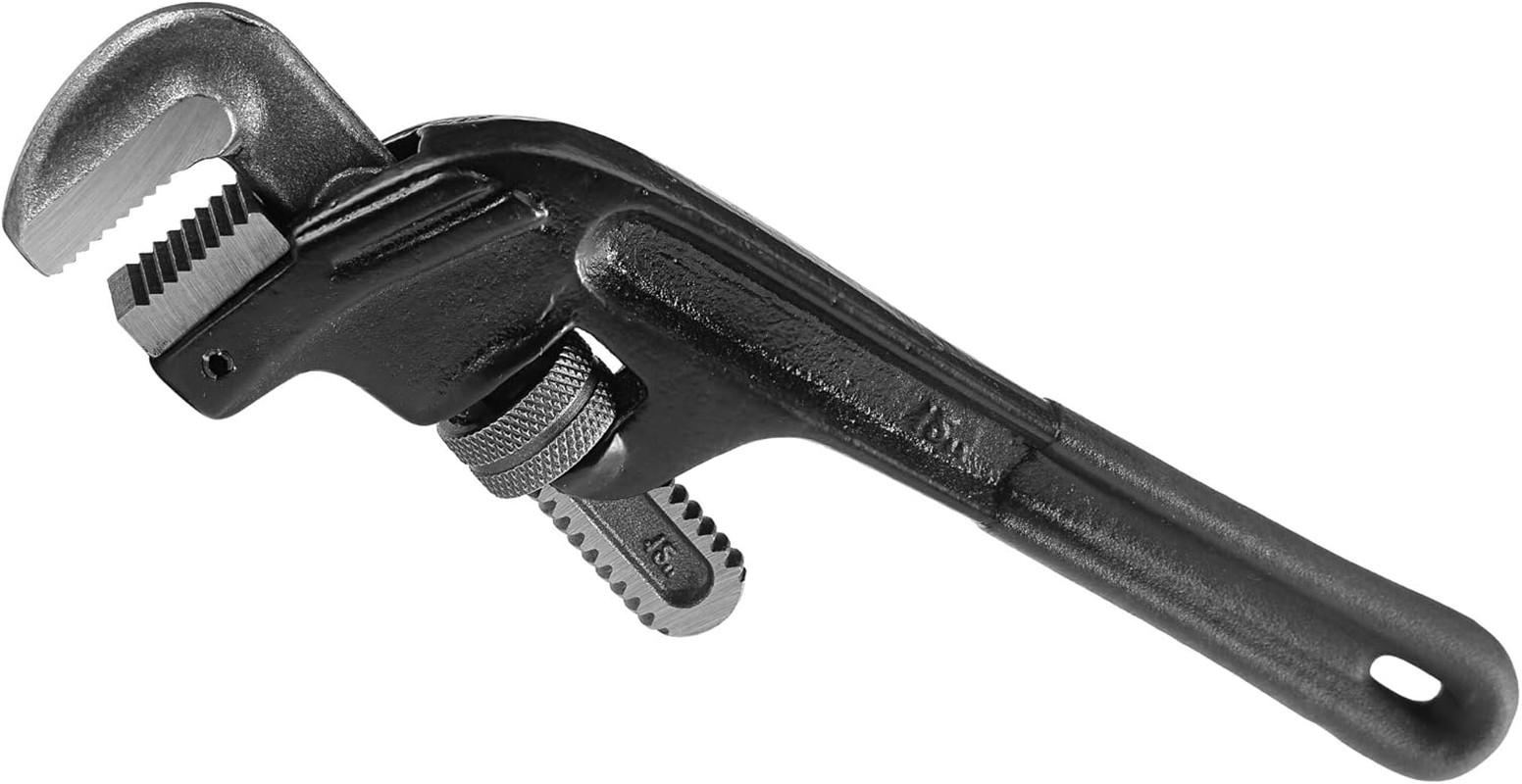 - End Pipe 12 Inch Offset Plumbing Tools, Pipe Wrench, Large , Smooth