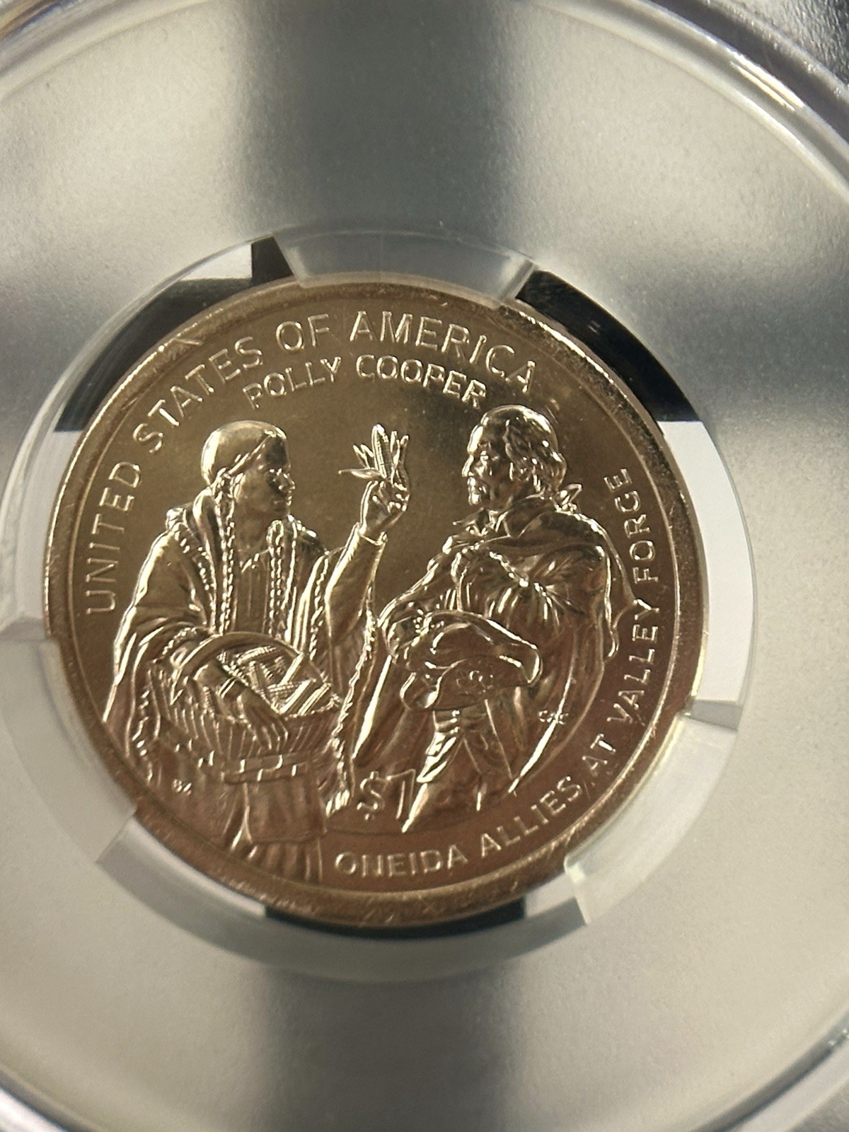 2026 Native American $1 Oneida Allies at Valley Forge Philadelphia CAC MS64