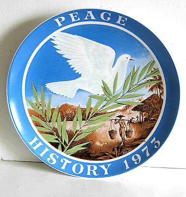 PEACE HISTORY 1973 Vietnam Seven Seas Traders Plate 7.75" W GERMANY  FREE SH