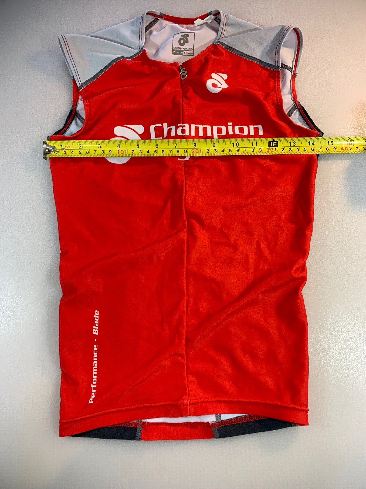 Champion System Womens Blade Long Tri Triathlon Top XSmall XS (6545-7)