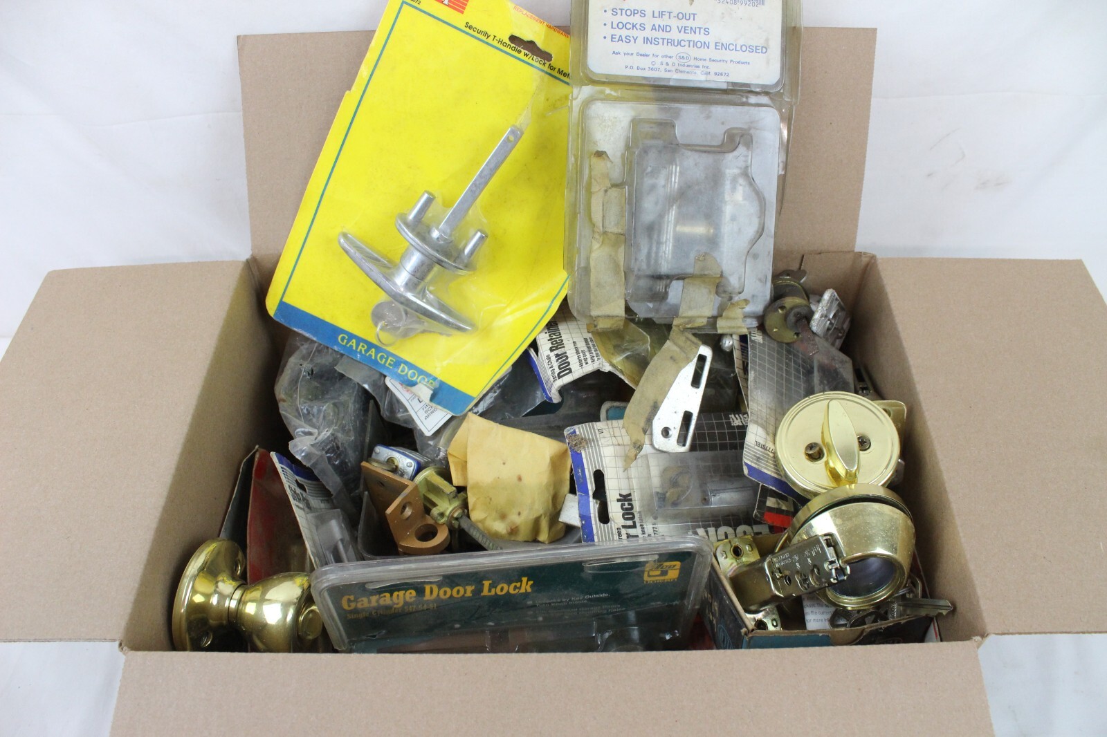 Huge Locksmith Parts Lot Garage Locks Door Knobs Strike New Old Stock Used