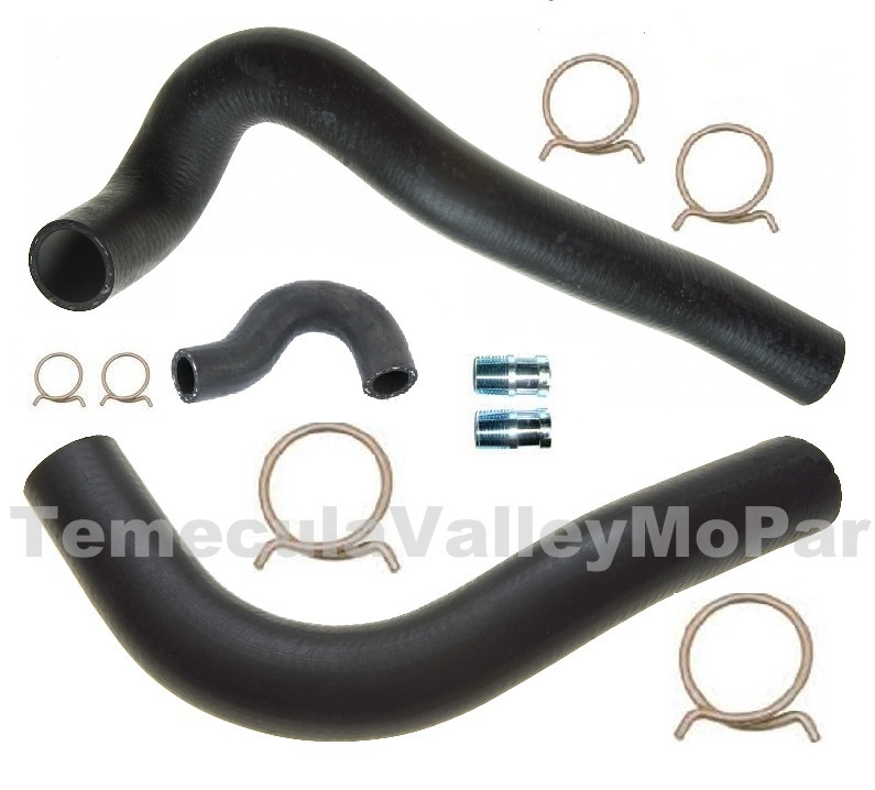 Molded Radiator Hose - Nipple - Clamp Set for 1967-1969 MoPar A-Body Small Block
