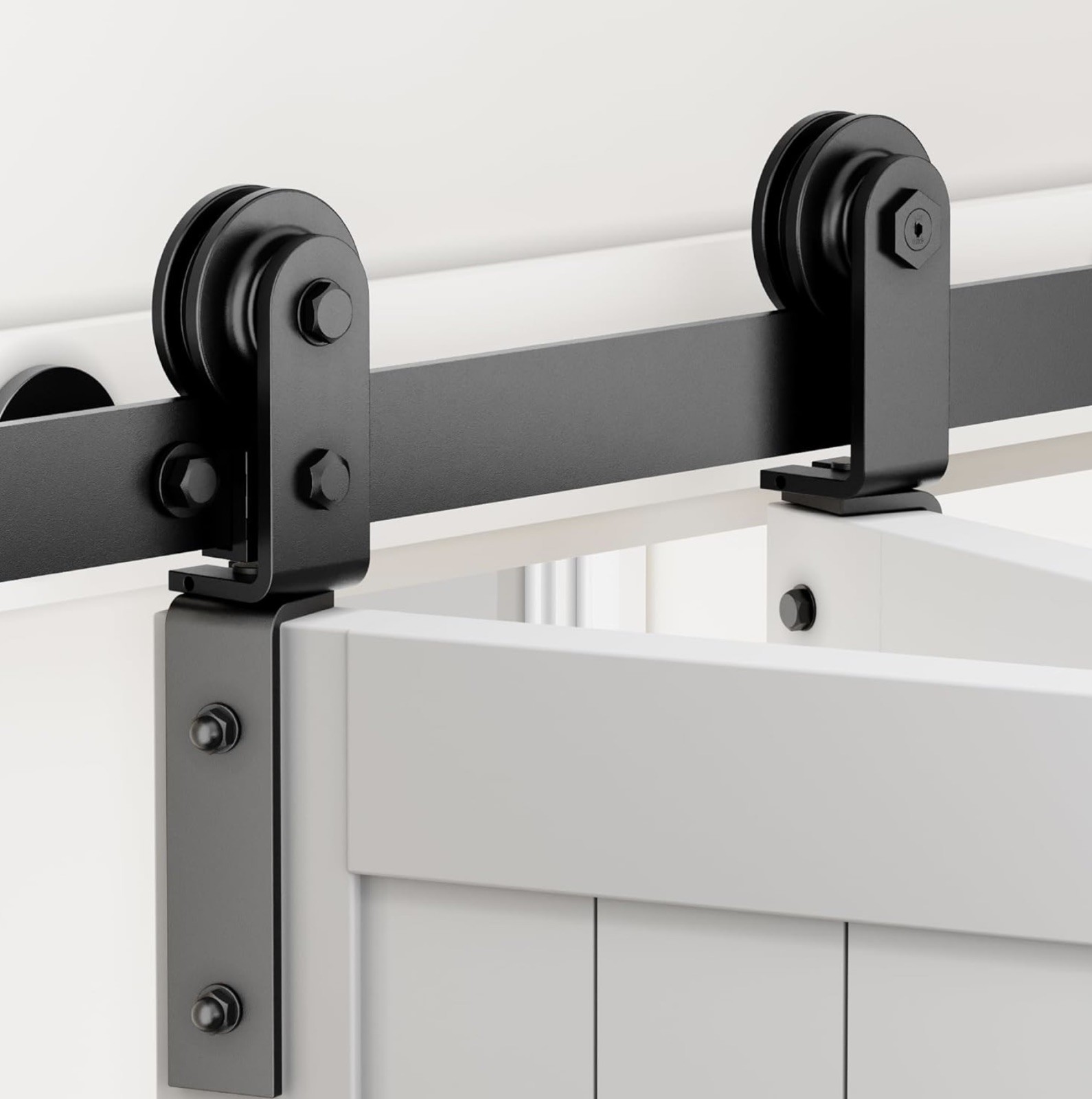 ZEKOO Bifold Barn Door Hardware: 60 in Hardware Kits for 56" Closet Doors